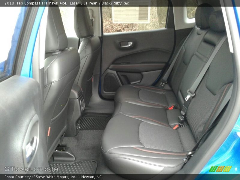 Laser Blue Pearl / Black/Ruby Red 2018 Jeep Compass Trailhawk 4x4
