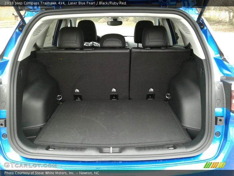 Laser Blue Pearl / Black/Ruby Red 2018 Jeep Compass Trailhawk 4x4