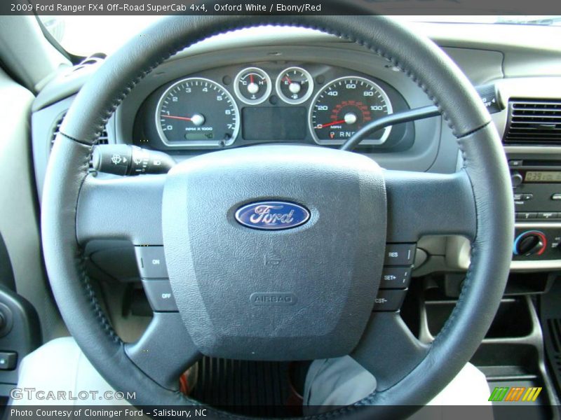 Oxford White / Ebony/Red 2009 Ford Ranger FX4 Off-Road SuperCab 4x4