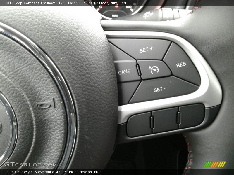 Laser Blue Pearl / Black/Ruby Red 2018 Jeep Compass Trailhawk 4x4