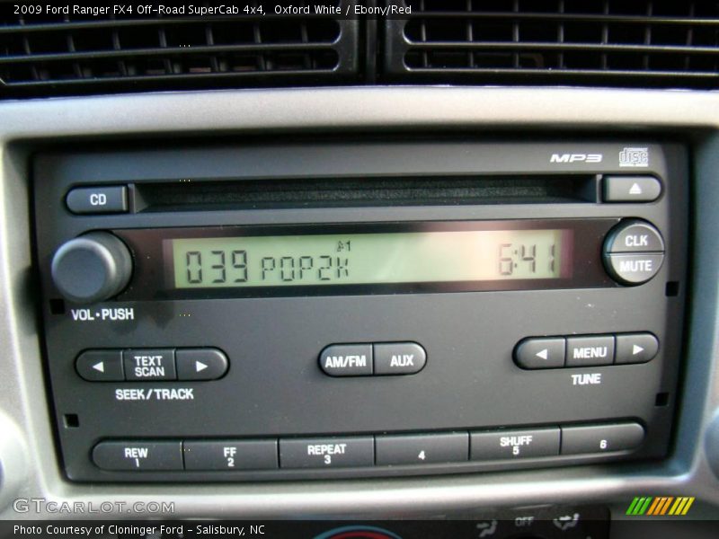 Oxford White / Ebony/Red 2009 Ford Ranger FX4 Off-Road SuperCab 4x4