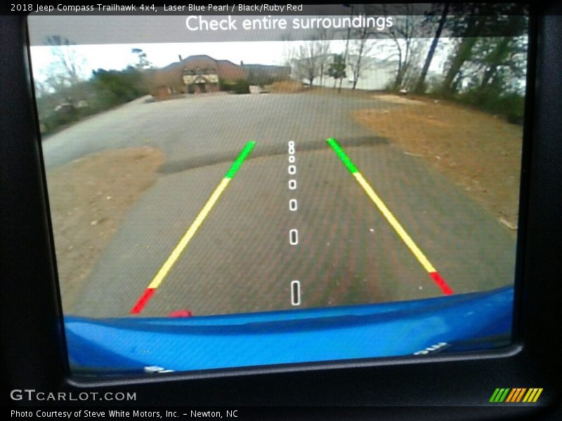 Laser Blue Pearl / Black/Ruby Red 2018 Jeep Compass Trailhawk 4x4