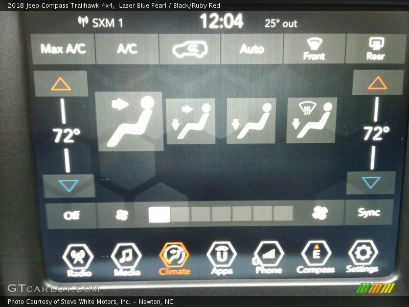 Laser Blue Pearl / Black/Ruby Red 2018 Jeep Compass Trailhawk 4x4