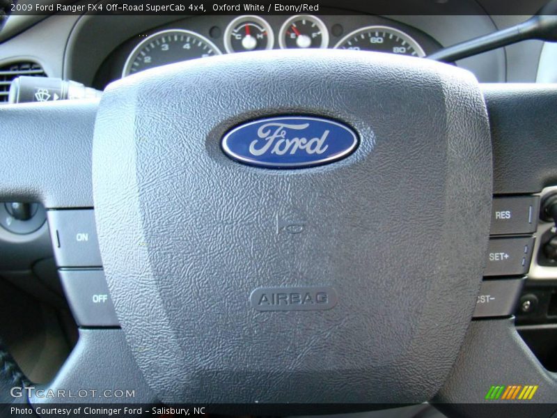 Oxford White / Ebony/Red 2009 Ford Ranger FX4 Off-Road SuperCab 4x4