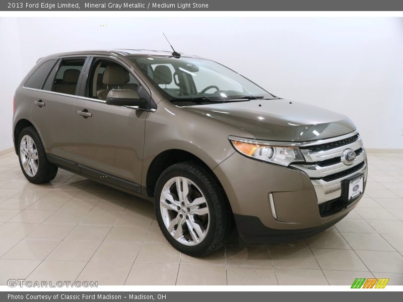 Mineral Gray Metallic / Medium Light Stone 2013 Ford Edge Limited