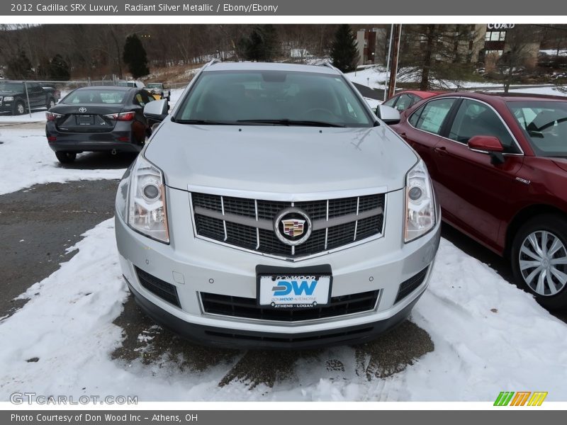 Radiant Silver Metallic / Ebony/Ebony 2012 Cadillac SRX Luxury