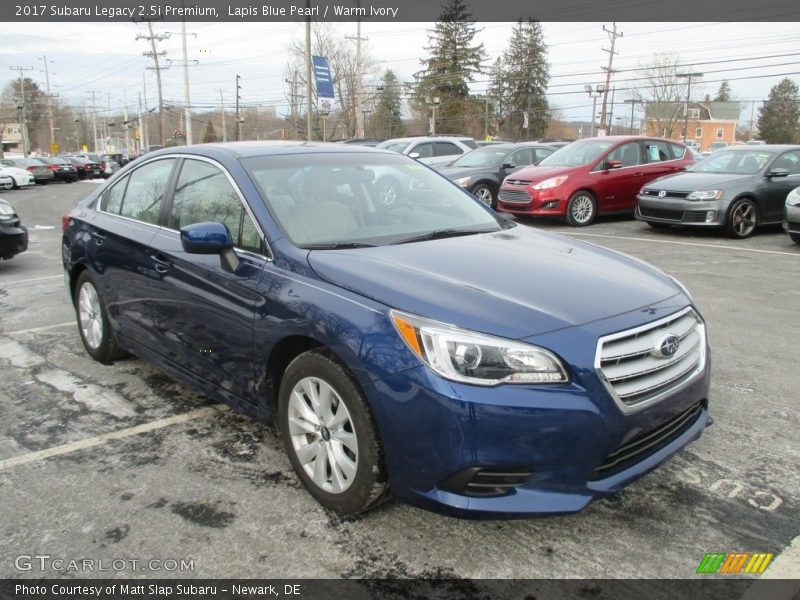 Lapis Blue Pearl / Warm Ivory 2017 Subaru Legacy 2.5i Premium