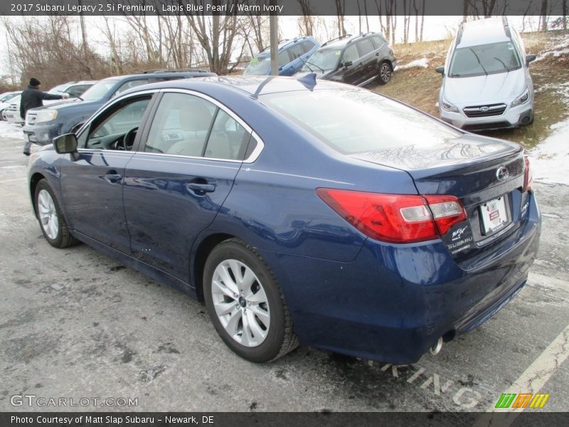 Lapis Blue Pearl / Warm Ivory 2017 Subaru Legacy 2.5i Premium