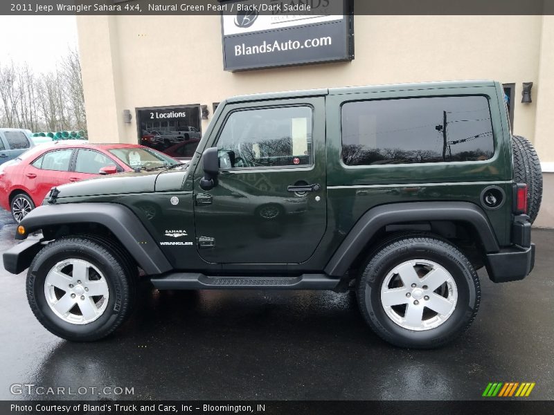 Natural Green Pearl / Black/Dark Saddle 2011 Jeep Wrangler Sahara 4x4