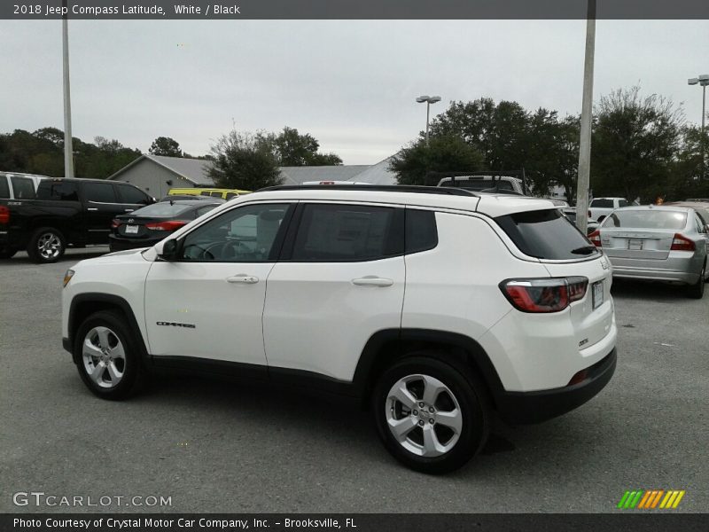 White / Black 2018 Jeep Compass Latitude