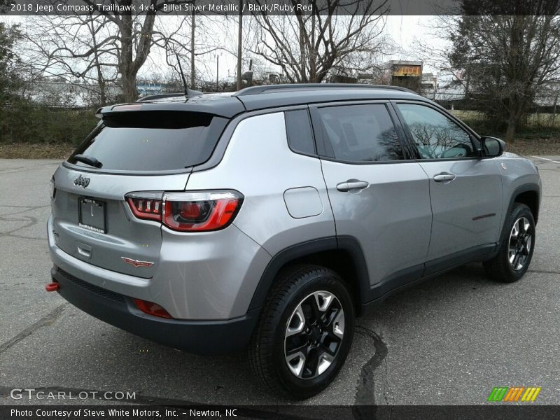 Billet Silver Metallic / Black/Ruby Red 2018 Jeep Compass Trailhawk 4x4