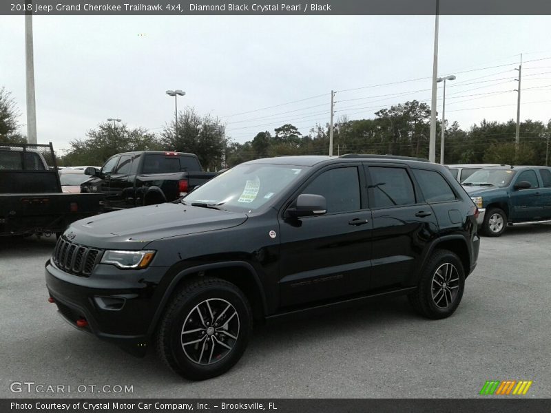 Diamond Black Crystal Pearl / Black 2018 Jeep Grand Cherokee Trailhawk 4x4