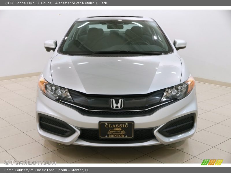 Alabaster Silver Metallic / Black 2014 Honda Civic EX Coupe