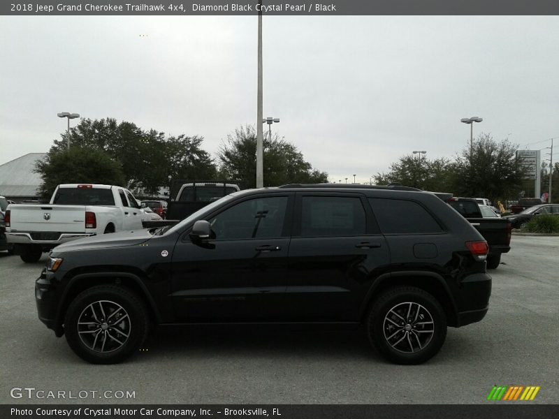 Diamond Black Crystal Pearl / Black 2018 Jeep Grand Cherokee Trailhawk 4x4