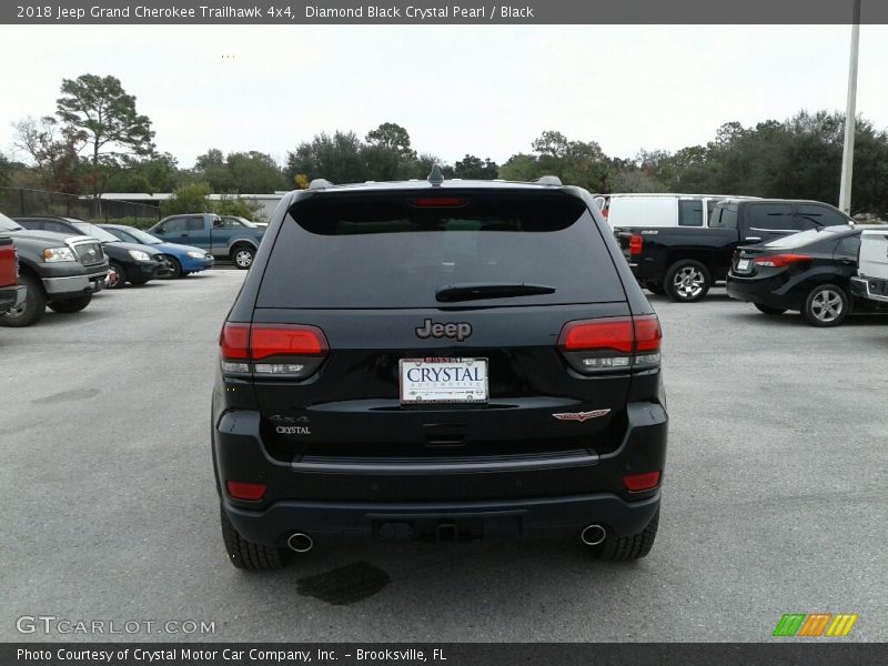 Diamond Black Crystal Pearl / Black 2018 Jeep Grand Cherokee Trailhawk 4x4