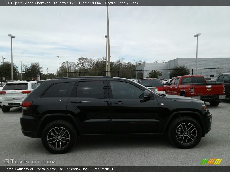 Diamond Black Crystal Pearl / Black 2018 Jeep Grand Cherokee Trailhawk 4x4