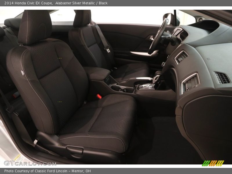 Alabaster Silver Metallic / Black 2014 Honda Civic EX Coupe