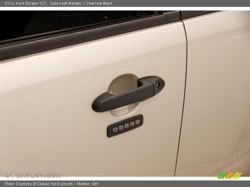 Gold Leaf Metallic / Charcoal Black 2011 Ford Escape XLT