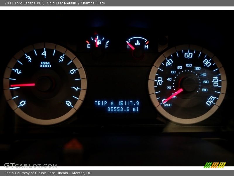 Gold Leaf Metallic / Charcoal Black 2011 Ford Escape XLT