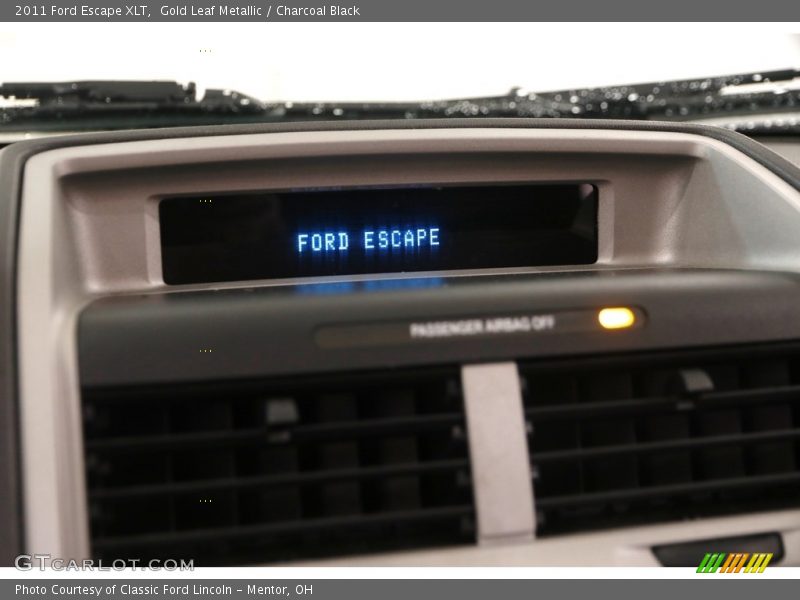 Gold Leaf Metallic / Charcoal Black 2011 Ford Escape XLT