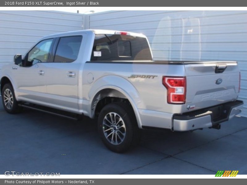 Ingot Silver / Black 2018 Ford F150 XLT SuperCrew