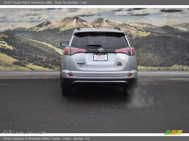 Silver Sky Metallic / Ash 2018 Toyota RAV4 Adventure AWD