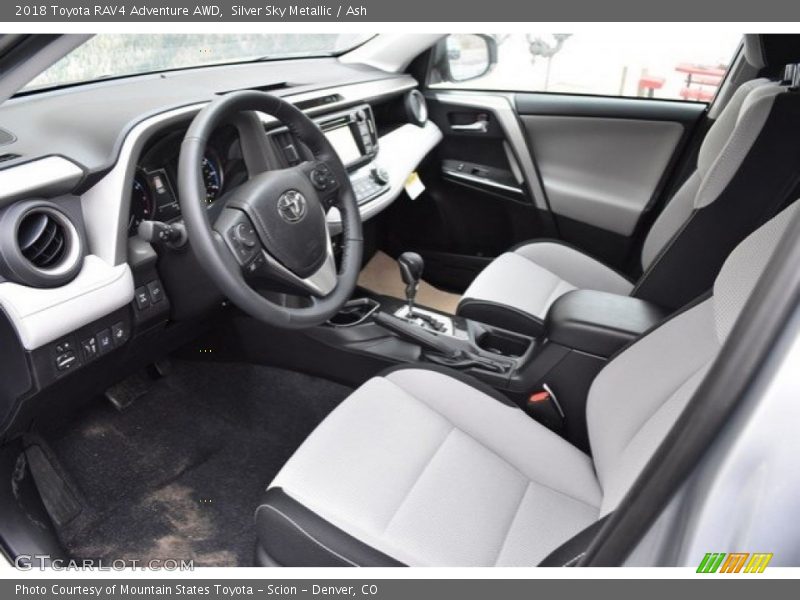 Silver Sky Metallic / Ash 2018 Toyota RAV4 Adventure AWD