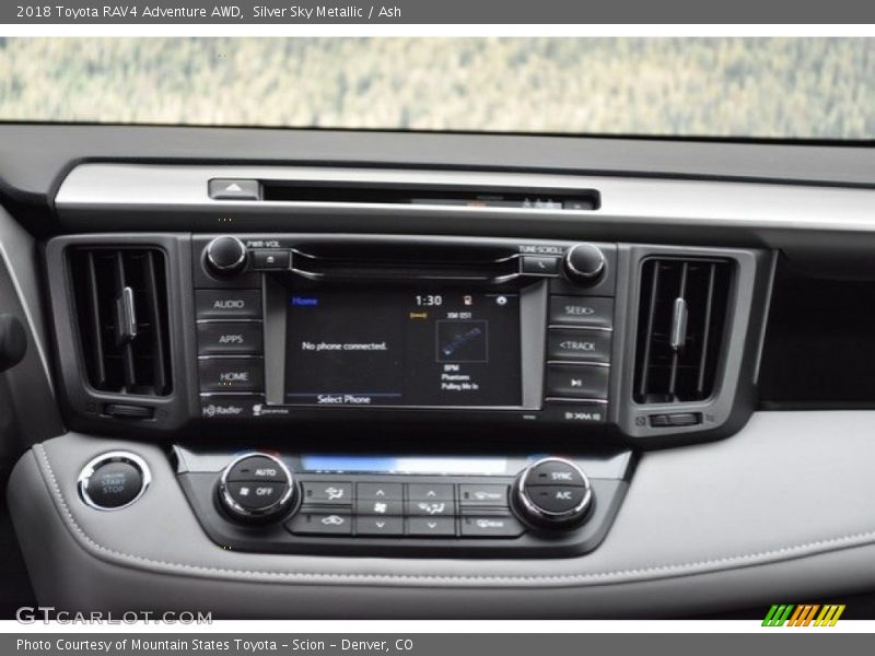 Silver Sky Metallic / Ash 2018 Toyota RAV4 Adventure AWD