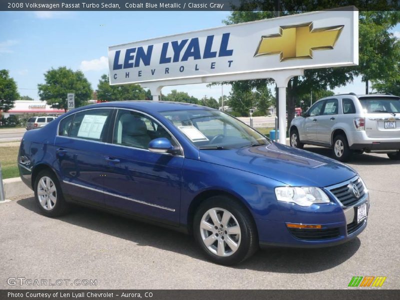 Cobalt Blue Metallic / Classic Gray 2008 Volkswagen Passat Turbo Sedan