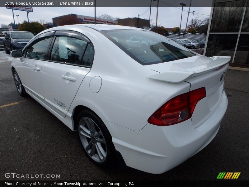 Taffeta White / Black 2008 Honda Civic Si Sedan