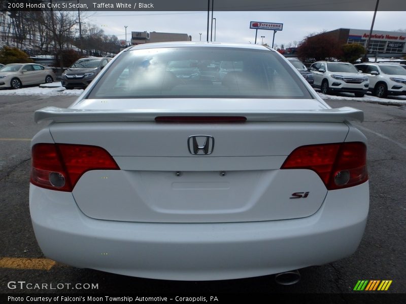 Taffeta White / Black 2008 Honda Civic Si Sedan