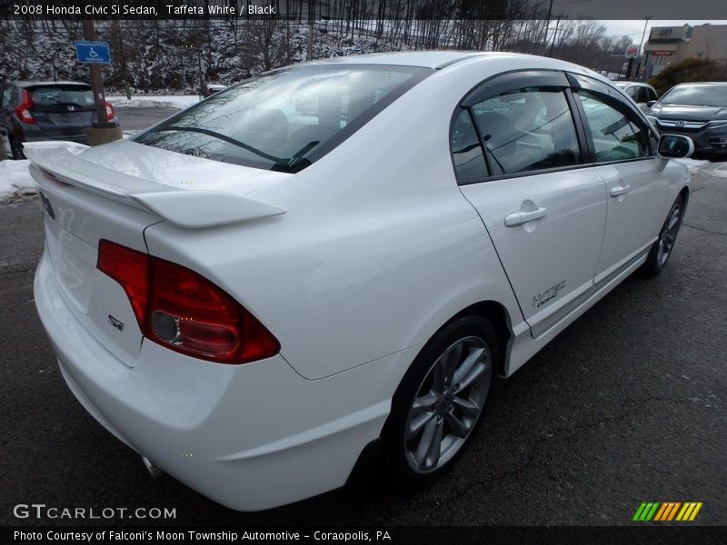 Taffeta White / Black 2008 Honda Civic Si Sedan