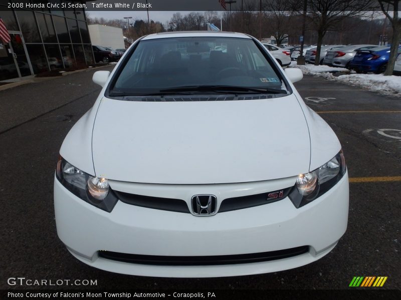 Taffeta White / Black 2008 Honda Civic Si Sedan