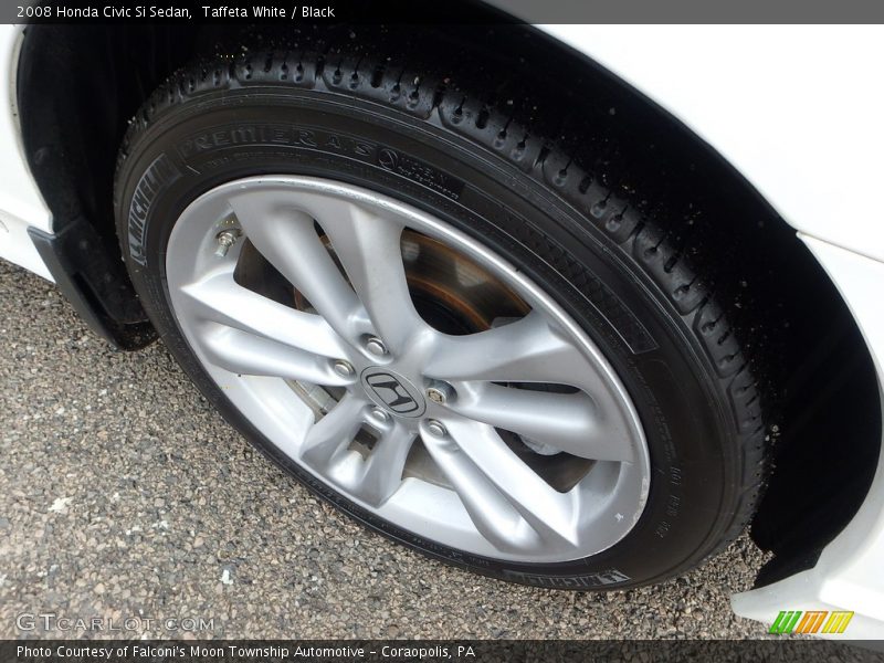 Taffeta White / Black 2008 Honda Civic Si Sedan