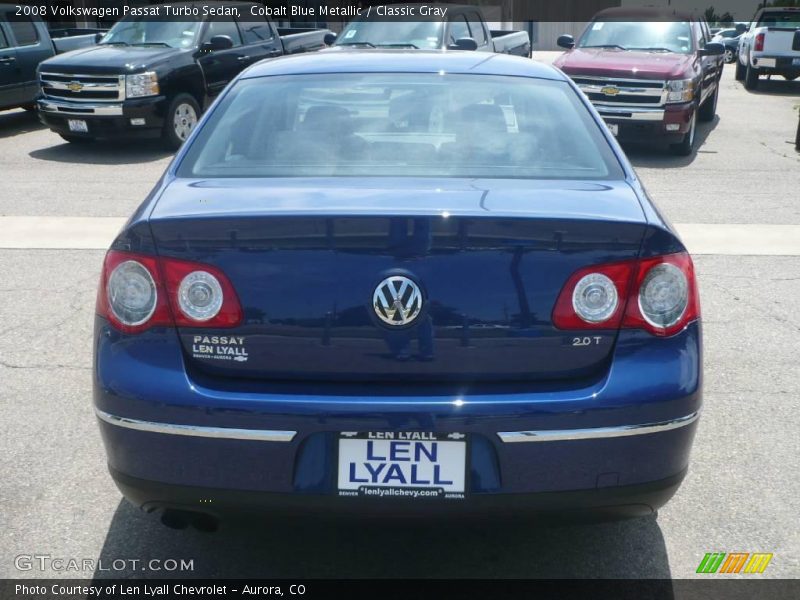 Cobalt Blue Metallic / Classic Gray 2008 Volkswagen Passat Turbo Sedan