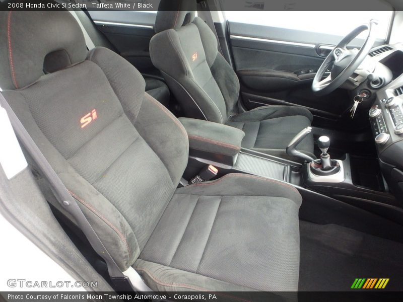 Taffeta White / Black 2008 Honda Civic Si Sedan