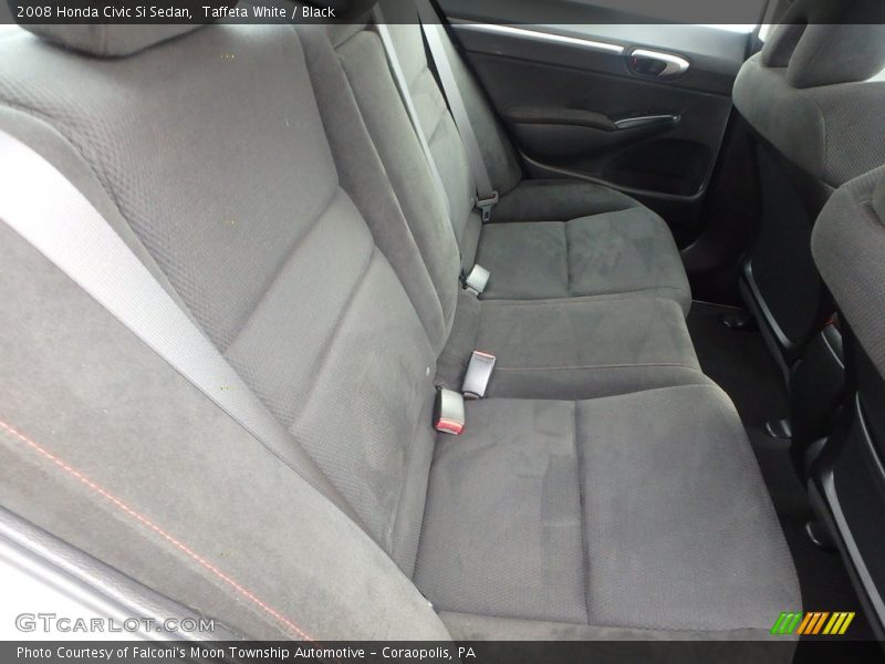 Taffeta White / Black 2008 Honda Civic Si Sedan