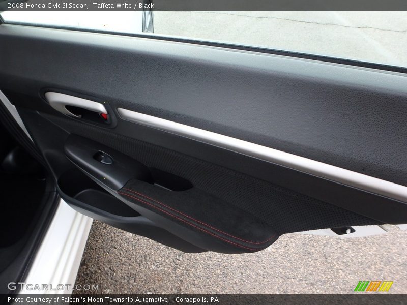 Taffeta White / Black 2008 Honda Civic Si Sedan