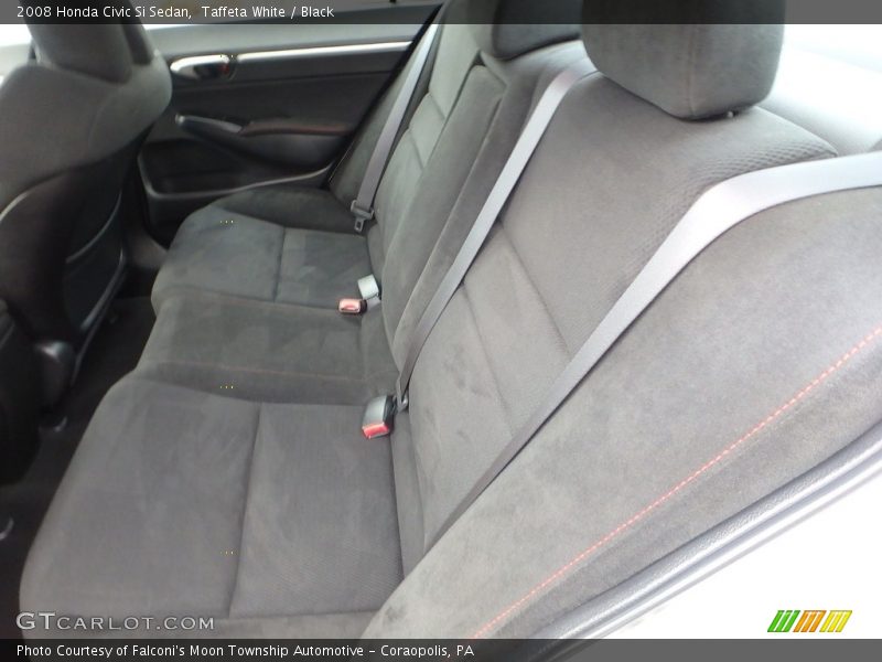 Taffeta White / Black 2008 Honda Civic Si Sedan