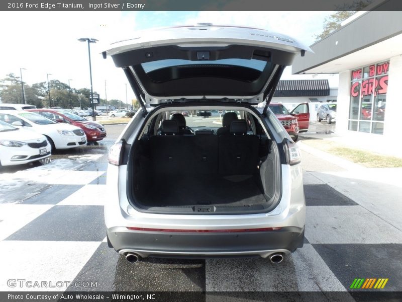 Ingot Silver / Ebony 2016 Ford Edge Titanium