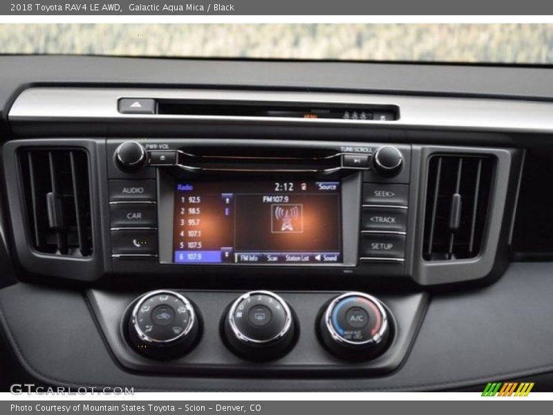 Galactic Aqua Mica / Black 2018 Toyota RAV4 LE AWD