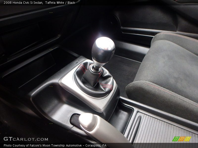 Taffeta White / Black 2008 Honda Civic Si Sedan