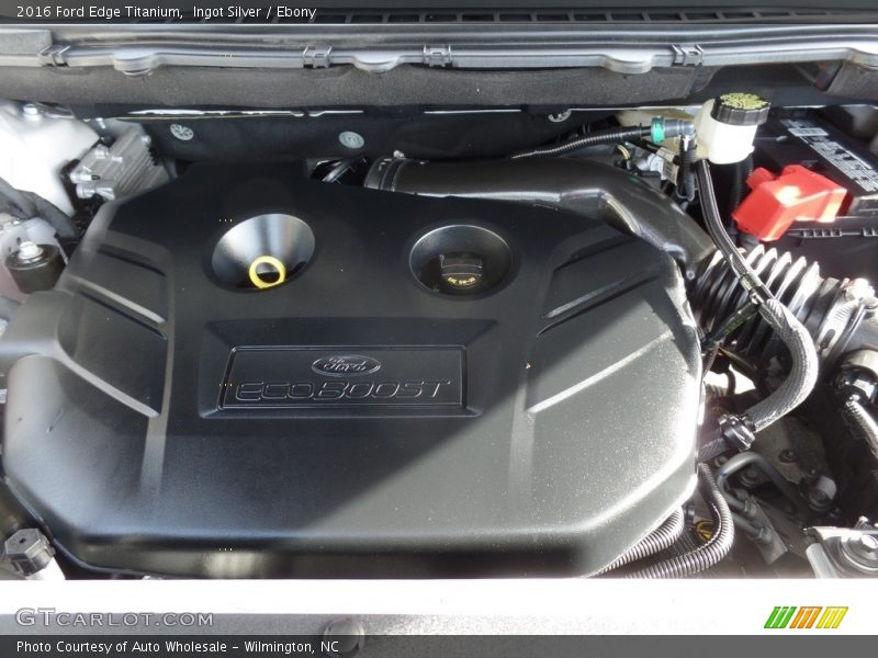 Ingot Silver / Ebony 2016 Ford Edge Titanium