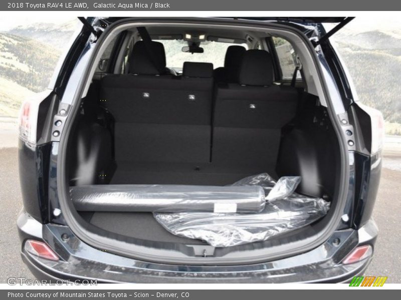 Galactic Aqua Mica / Black 2018 Toyota RAV4 LE AWD