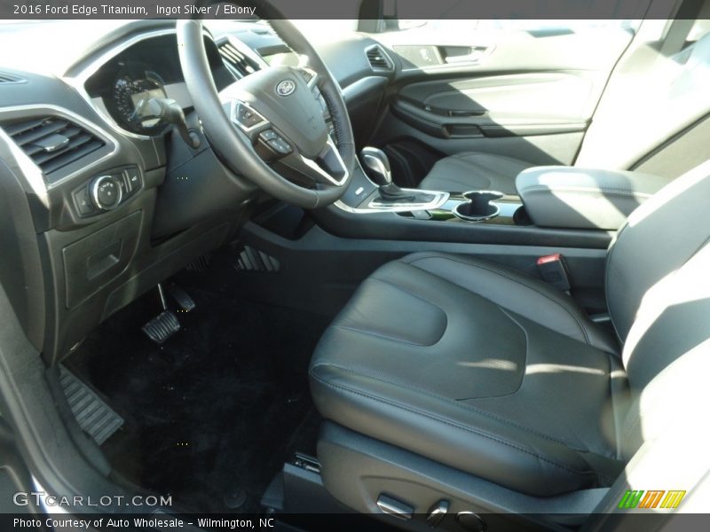 Ingot Silver / Ebony 2016 Ford Edge Titanium