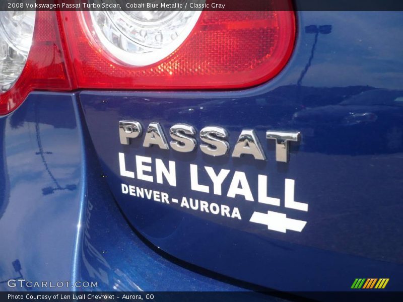 Cobalt Blue Metallic / Classic Gray 2008 Volkswagen Passat Turbo Sedan