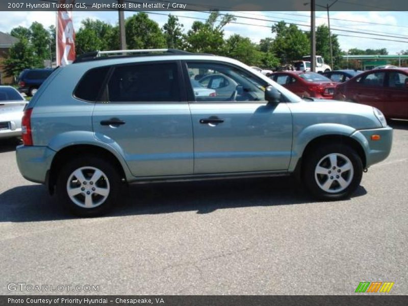 Alpine Frost Blue Metallic / Gray 2007 Hyundai Tucson GLS