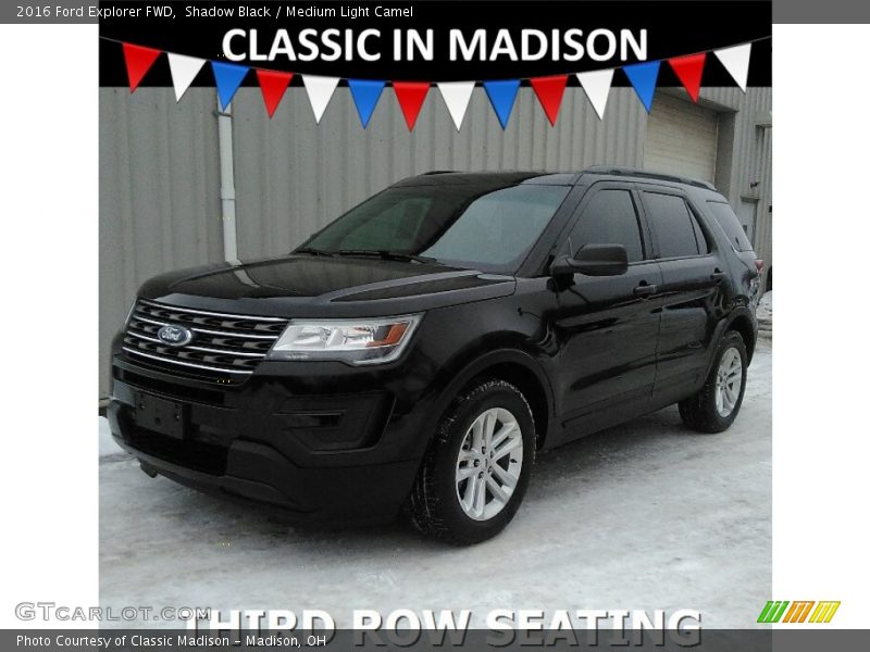 Shadow Black / Medium Light Camel 2016 Ford Explorer FWD