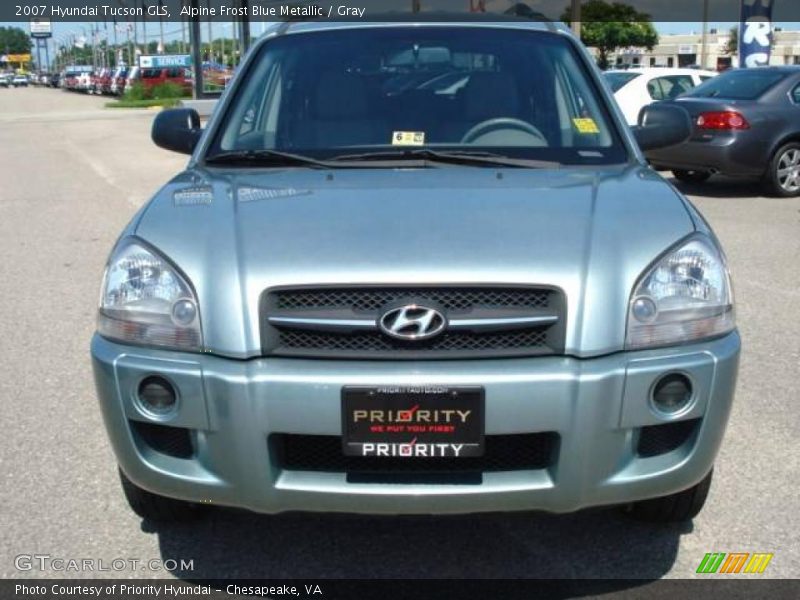 Alpine Frost Blue Metallic / Gray 2007 Hyundai Tucson GLS