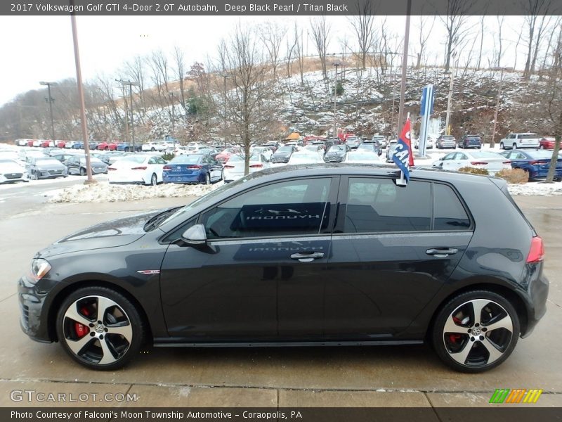 Deep Black Pearl / Titan Black 2017 Volkswagen Golf GTI 4-Door 2.0T Autobahn
